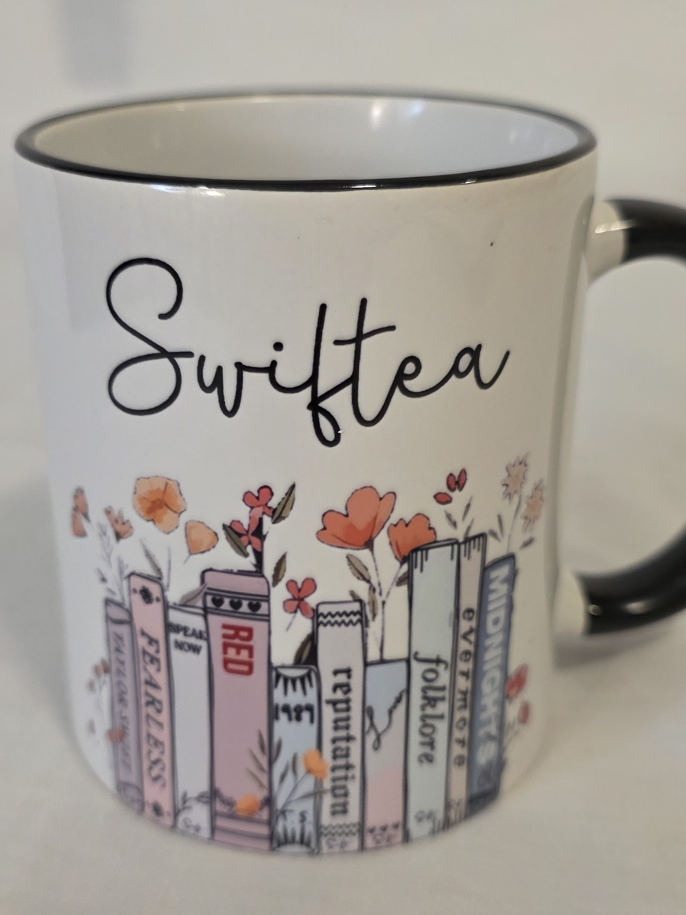 NEW TAYLOR SWIFT Swiftea Ceramic Coffee Tea Mug ERAS TOUR Song Titles 10 Ounce